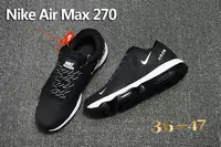 nike air max 270 sapatos de sport garcon porous nero